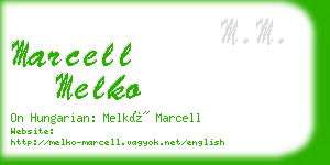 marcell melko business card